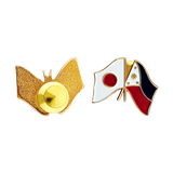 Philippines - Japan Crossed Flag Pin