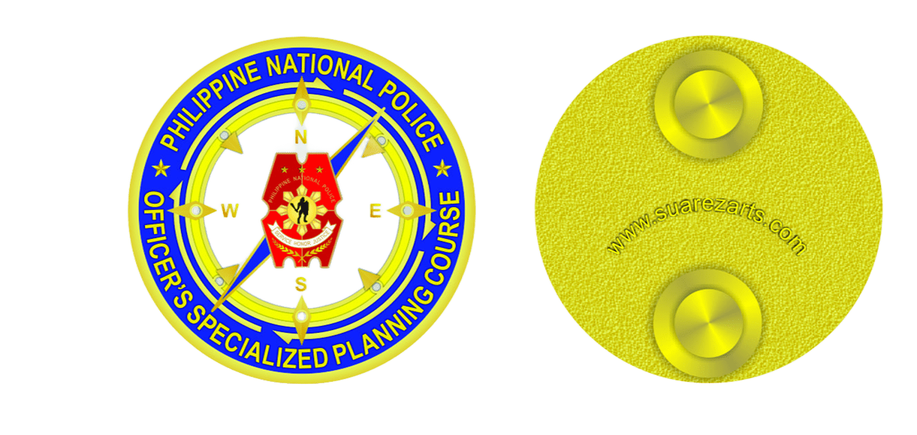 Pnp Computer Course Logo PNP Officer's Specialized Planning Course Pin – Suarez Arts