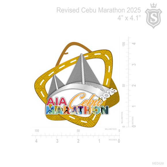 Cebu Marathon Medal 2025