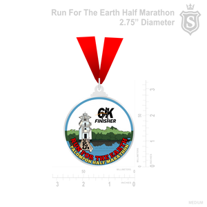 Run for the Earth Palompon Half Marathon Medal 2025