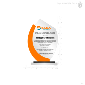 Saga Motors Plaque 2024
