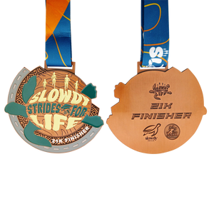 Slowdy Strides For Life 21K Medal 2025