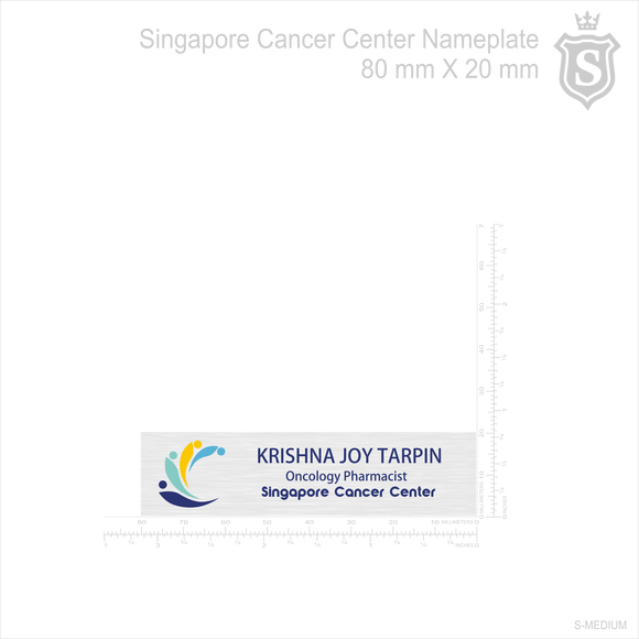 Singapore Cancer Center Nameplate
