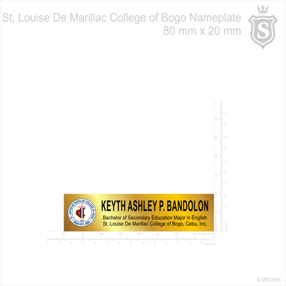 St. Louise De Marillac College Of Bogo Nameplate - BEED