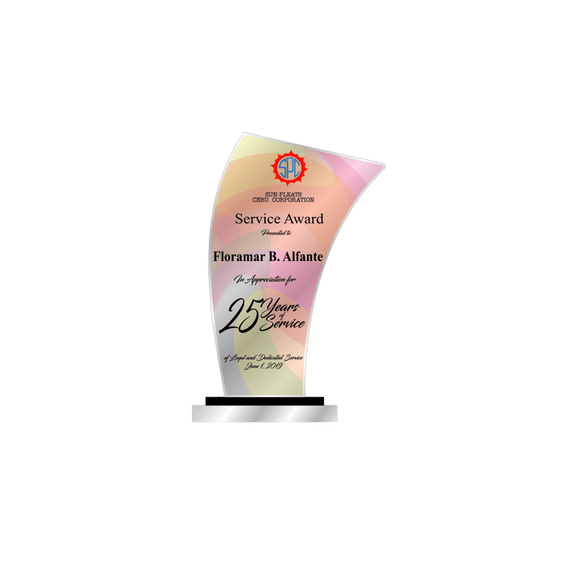 Sun - Pleats Cebu Corporation Plaque 2019