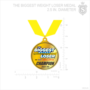 THE BIGGEST WEIGHT LOSER MEDAL