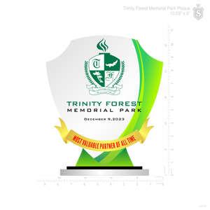 Trinity Forest Memorial Park Plaque