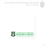 Universidad De Zamboanga- BS Radiologic Technology Nameplate