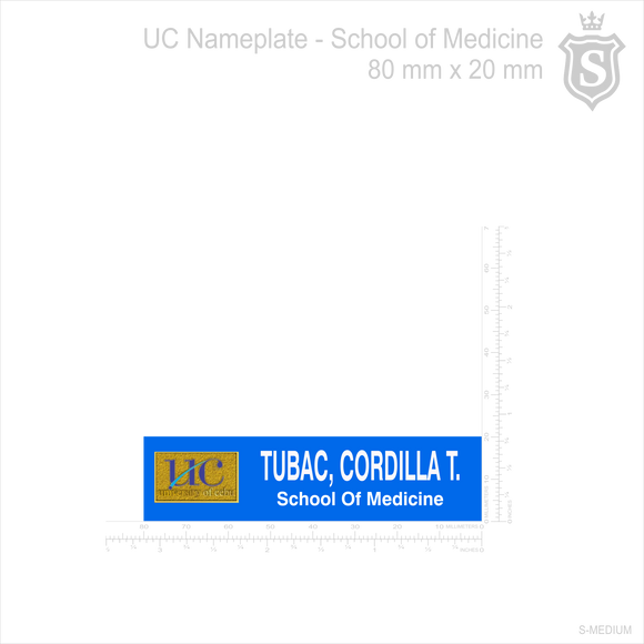 University of Cebu (UC) Nameplate - School of Medicine