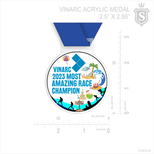VINARC Most Amazing Race Champion Acrylic Medal 2023