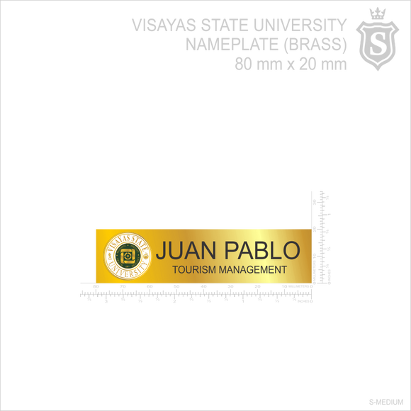 Visayas State University Nameplate - Tourism Management
