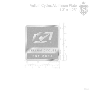VELLUM CYCLES ALUMINUM PLATE