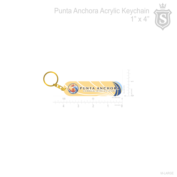 Punta Anchora Acrylic Keychain