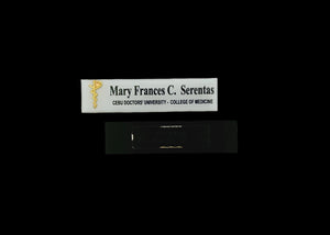 Cebu Doctor's University (CDU) Nameplate - College of Medicine