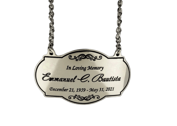 Urn Medallion Nameplate