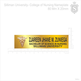 Silliman University Nameplate -  Bachelor of Science in Nursing