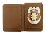 PNP Leather Bifold Wallet Badge Holder Set