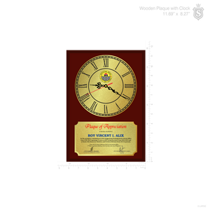 Cebu City Wooden Clock Plaque