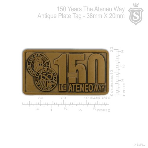 150 Years The Ateneo Way Plate Tag Antique