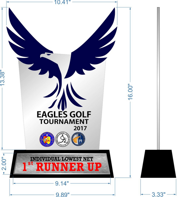 Eagles Golf Plaque