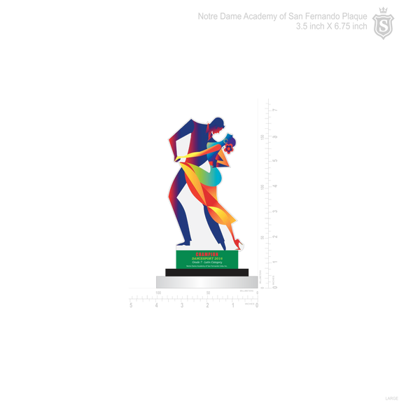 Notre Dame Academy of San Fernando Plaque -  Latin Category