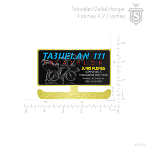 Tabuelan 111 triathlon 2016 Medal Hanger 4 inch