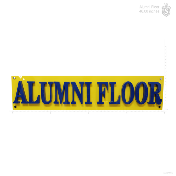 Built Up Acrylic Signage for Saint Joseph College Alumni Floor 48 inch