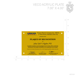 VECO Acrylic Plate