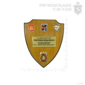 PNP Wood Plaque