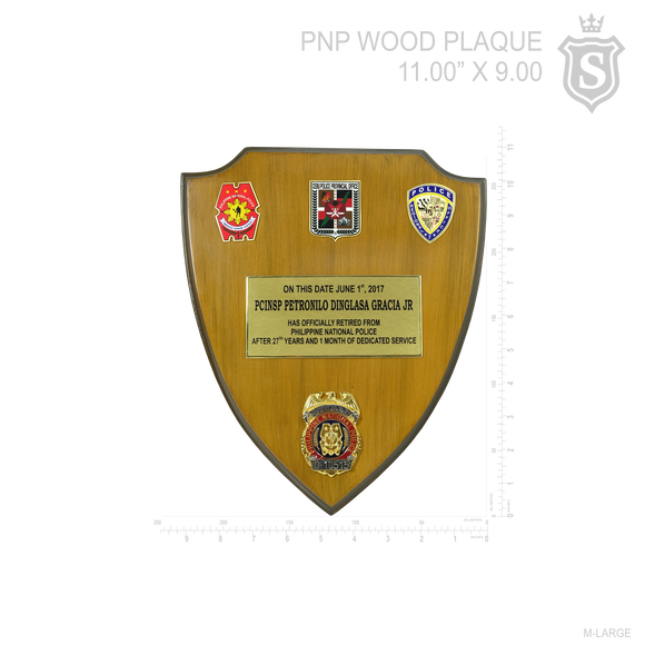 PNP Wood Plaque