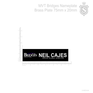 MVT Bridges Nameplate - Black