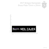 MVT Bridges Nameplate - Black