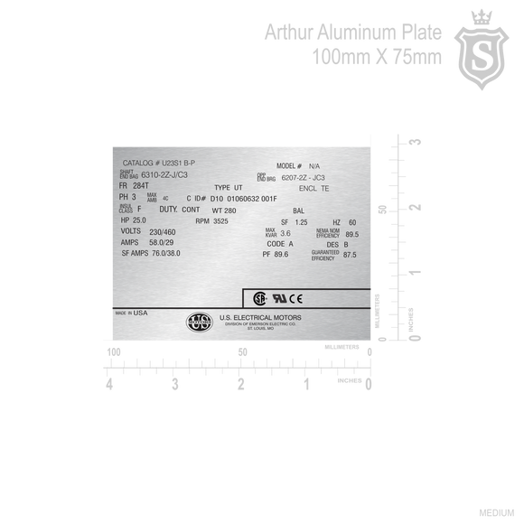 Colorado Shipyard Corp. Aluminum plate