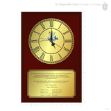UC Plaque With Clock