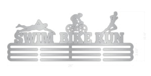 Medal hanger- Swim Bike Run -3-Layer