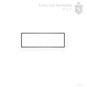 Funny Lion Nameplate