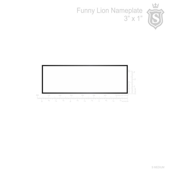 Funny Lion Nameplate