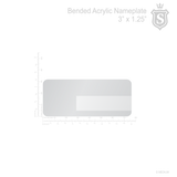 Mad Monkey Bended Acrylic Nameplate