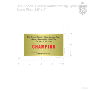 BTA Special Classic-Karambowling Open Brass Plate