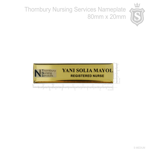Thornbury Nursing Services Nameplate