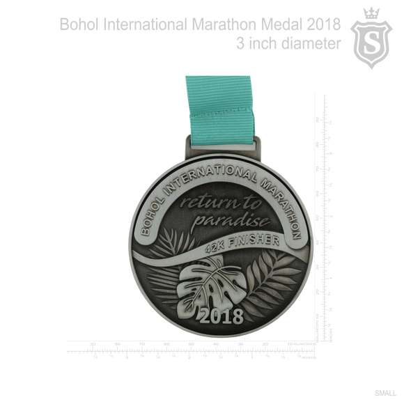Bohol International Marathon Medal 2018