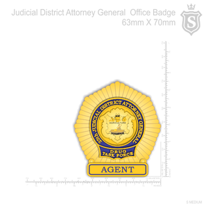 Judicial District Attorney General Office Badge 70mm