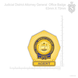 Judicial District Attorney General Office Badge 70mm
