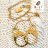 Handcuffs pendant with engrave