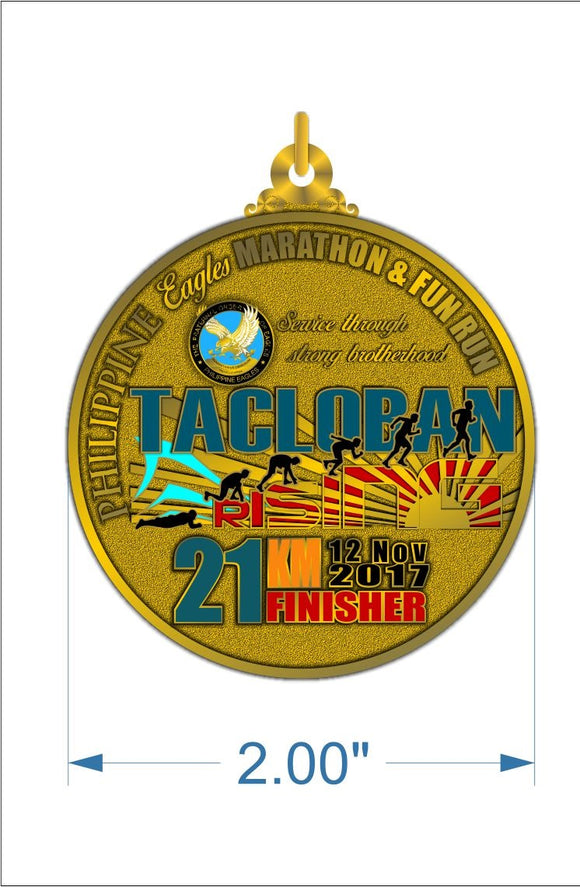 Tacloban Rising 21KM Finisher's Medal 2017