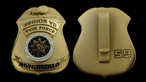 Civilian Riders Against Crime Cebu Task Force Motorsiklo Badge