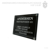 ANDERSEN BREIVIKSVEIEN PLATE SIGNAGE