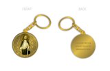 St. Francis Borgia keychain Gold 1.5 inch