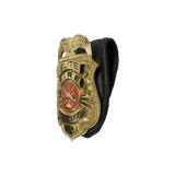 Elite Fire Rescue Service Leather Badge - BFP