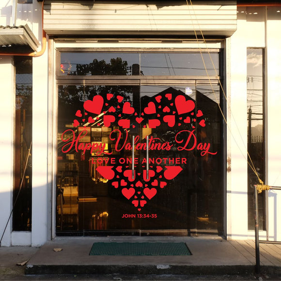 Storefront Window Graphics (Themed) - Love One Another